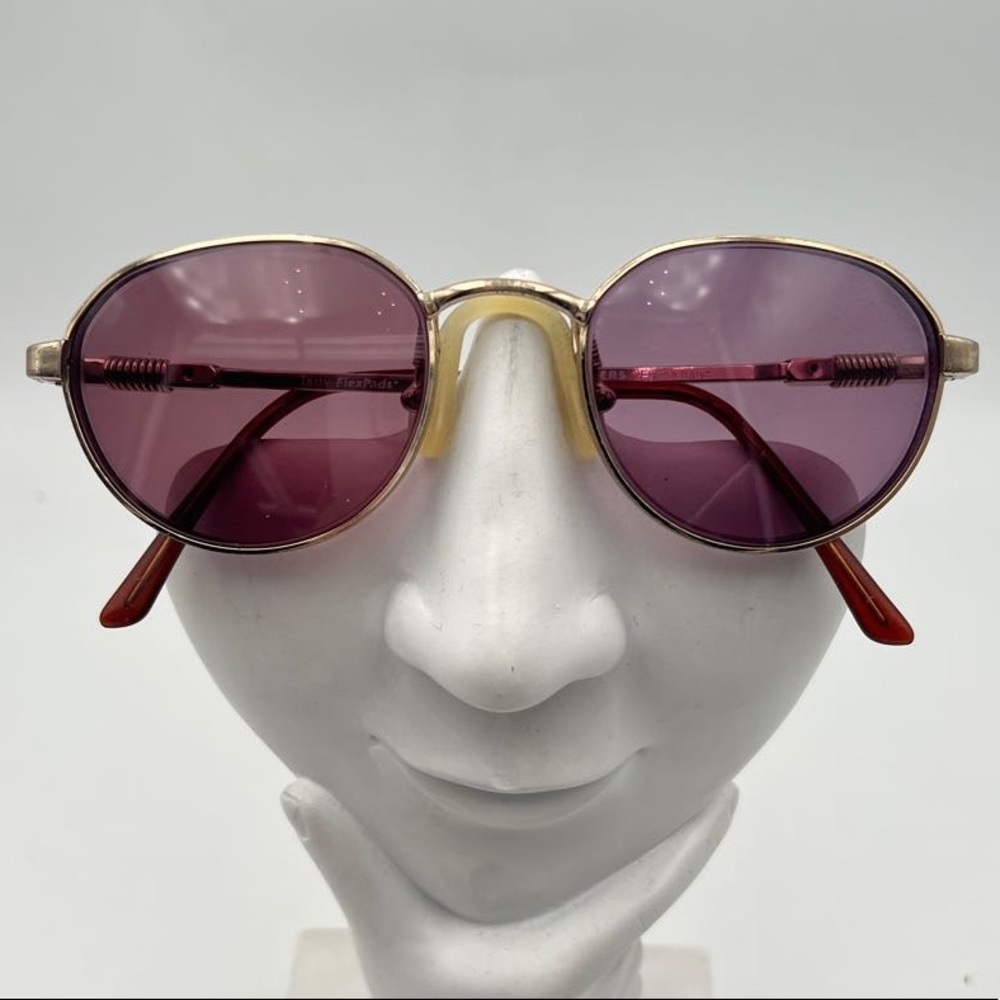 Vintage Sneakers Gold Oval Sunglasses Frames Terry